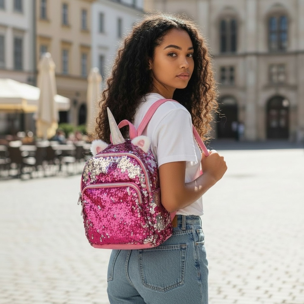 Target Pink Sequin Unicorn Backpack